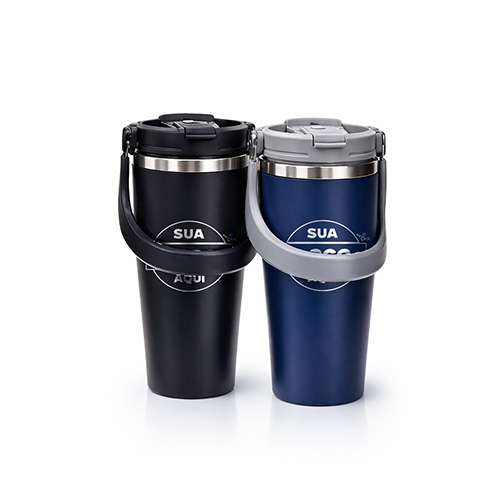 Garrafa térmica PROMOCIONAL 600ml, aplicação DTF.